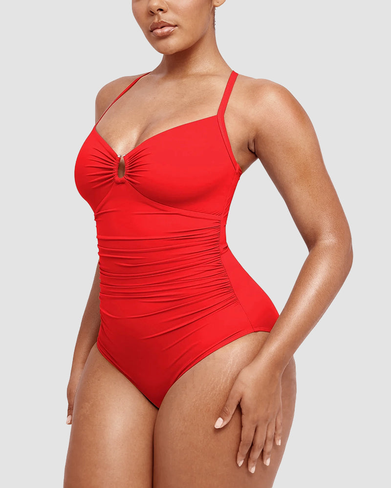 Icone™ ShapingSwimsuit: Elegant Kruisbandjes Op De Rug Vormend Zwempak