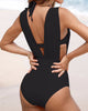Icone™ HalterSwimsuit: V-Hals Halter Band Taille Vormend Zwempak