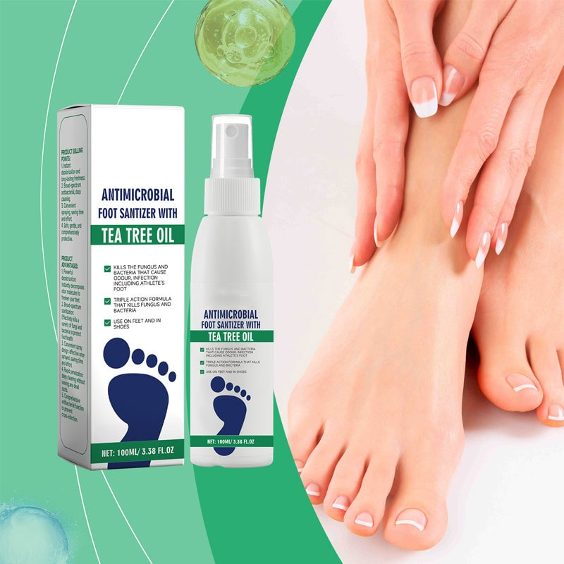 FootCare 1+1 GRATIS: Antimicrobieel Diepe Hydratatie Voetverzorging Spray