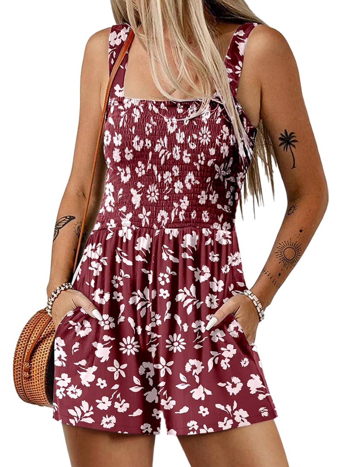 Icone™ SummerRomper: Dames Mouwloze Vierkante HalsZomerromper