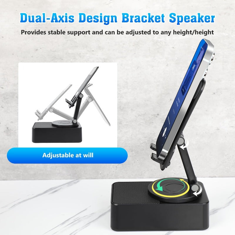 Holder360° PowerSpeaker: 3-in-1 Telefoonhouder Bluetooth-Luidspreker En Draagbare Powerbank