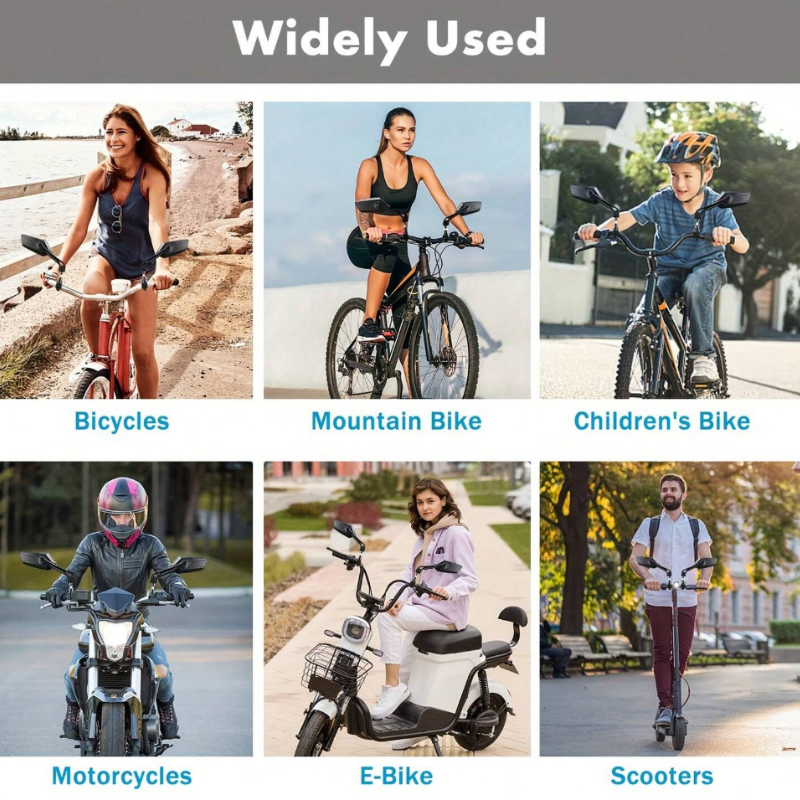 RearviewMirror: Fietsen En Motorfietsen 360° Verstelbare Achteruitkijkspiegels