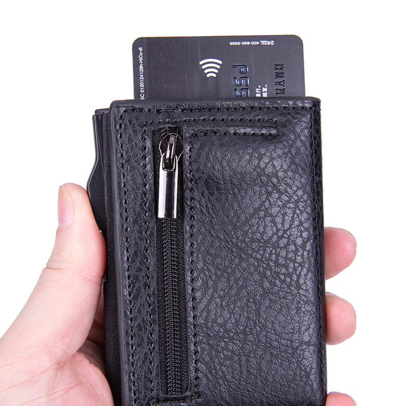 Icone™ CardHolder: Automatisch Dun  Pop-up Kaart Houder En Portemonnee