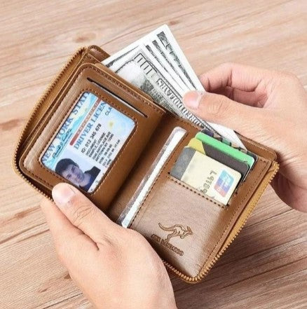 Icone™ ZippyWallet: Heren Rits Portemonnee Met RFID-Bescherming