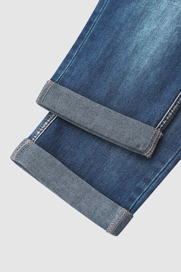 Icone™ KneeDenim: Rekbaar Stijlvolle Knielange Denim Broek