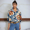 Icone™ FormalBlouse: Stijlvolle Lange Mouwen Unieke Print Formele Blouse