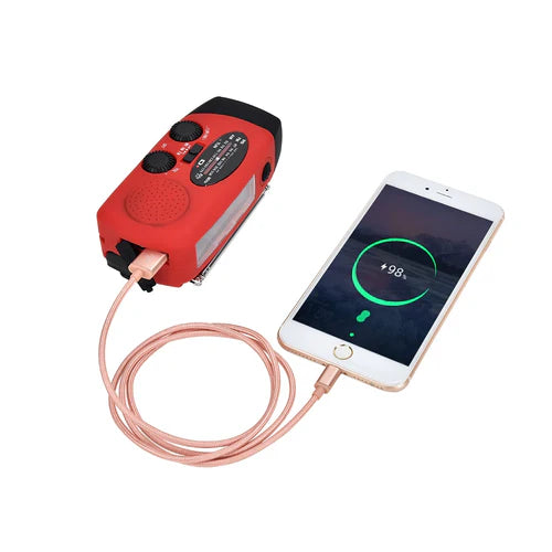 MultiRadio - Multifunctionele Zonne-Energie Draagbare Noodgevallen Radio