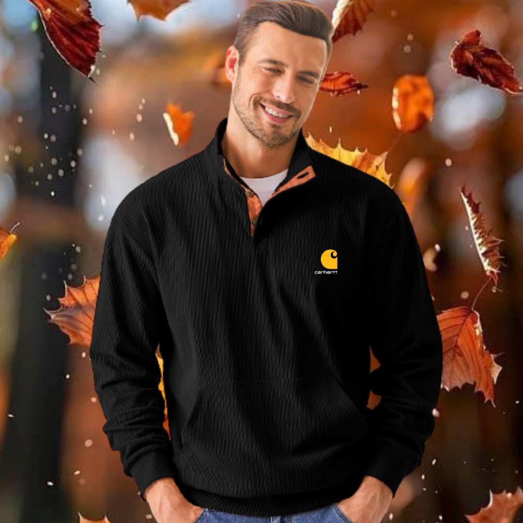 Icone™ CorduroySweatshirt: Ongedwongen Lange Mouwen Corduroy Sweatshirt