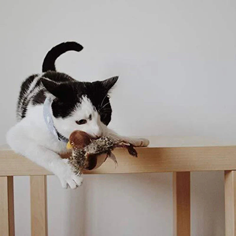 Catfri® BirdToy: Interactieve Tjilpend Vogel Speelgoed Voor Katten