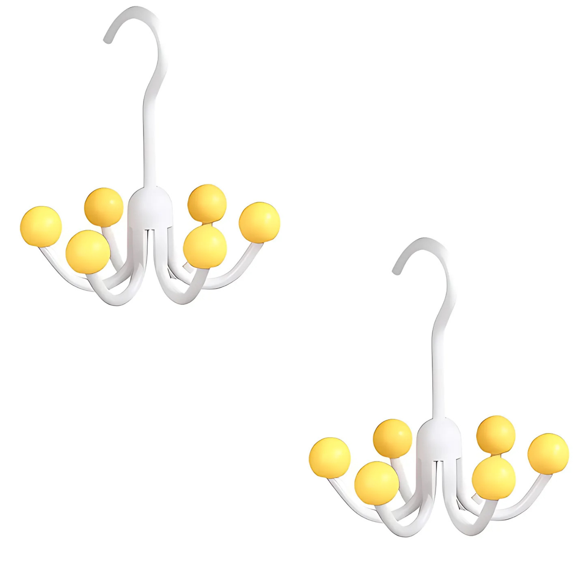 GlideHold® HangerHooks: 360° Draaibare 6-Klauw Haken Kastorganizer Hanger