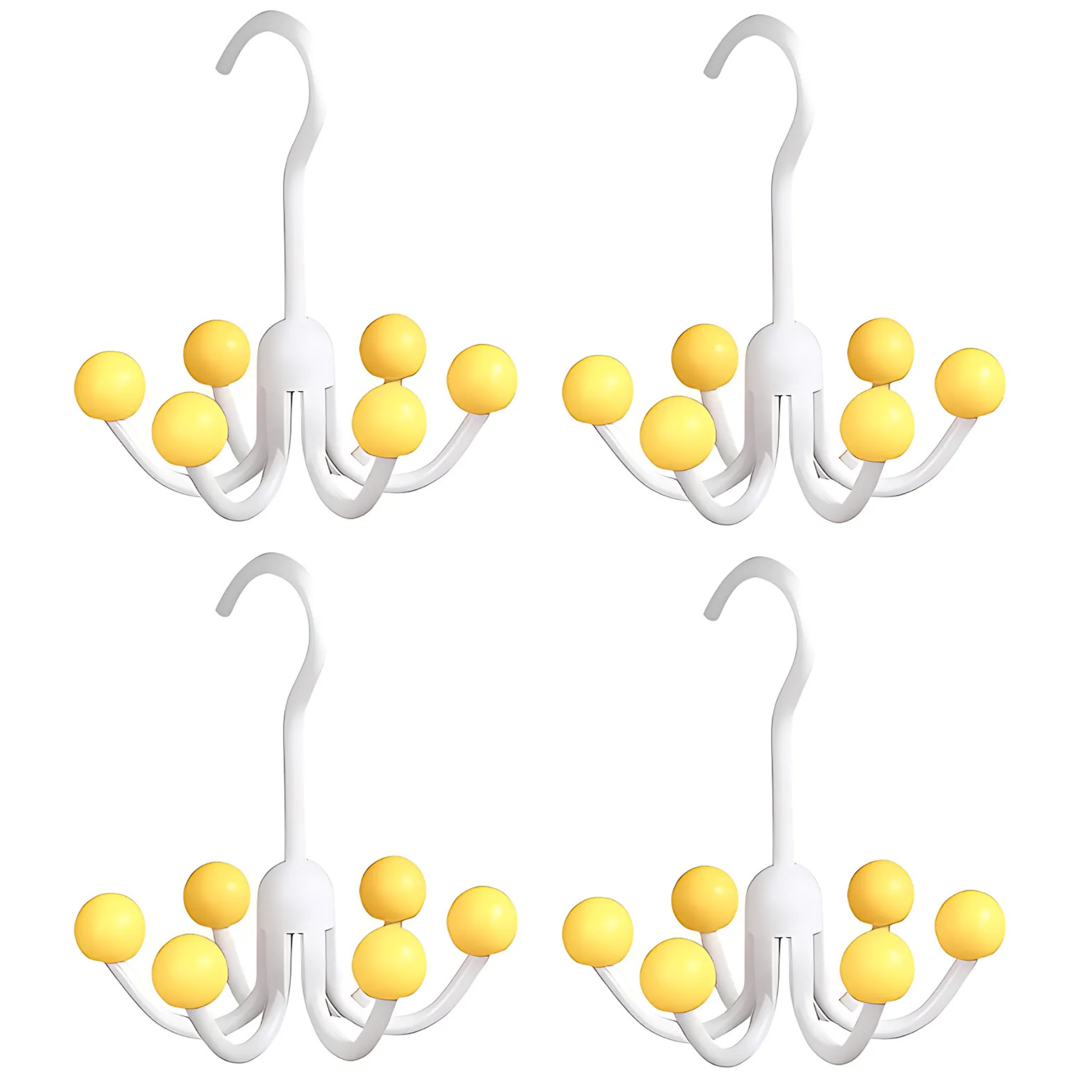 GlideHold® HangerHooks: 360° Draaibare 6-Klauw Haken Kastorganizer Hanger