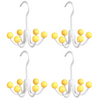 GlideHold® HangerHooks: 360° Draaibare 6-Klauw Haken Kastorganizer Hanger