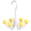 GlideHold® HangerHooks: 360° Draaibare 6-Klauw Haken Kastorganizer Hanger