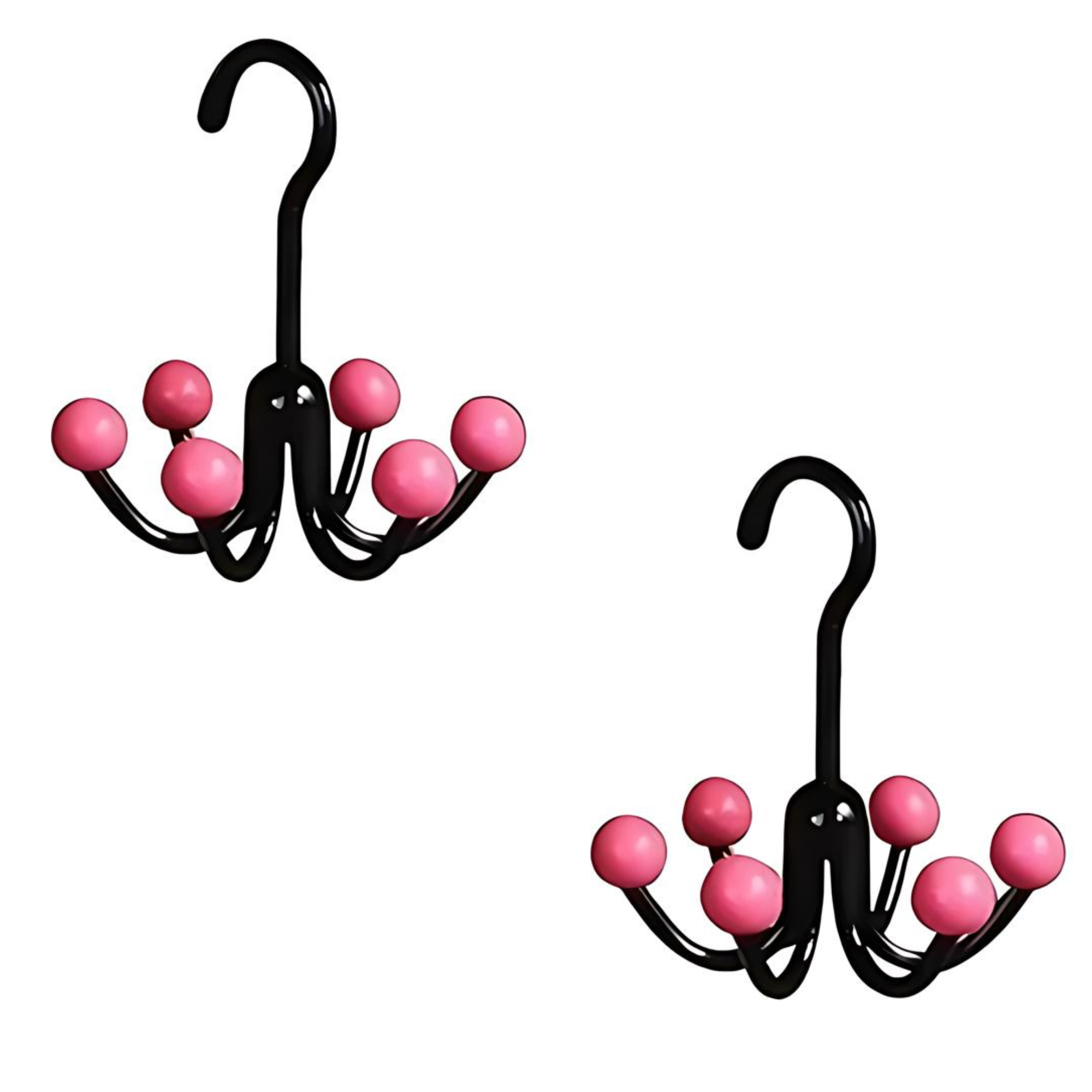 GlideHold® HangerHooks: 360° Draaibare 6-Klauw Haken Kastorganizer Hanger