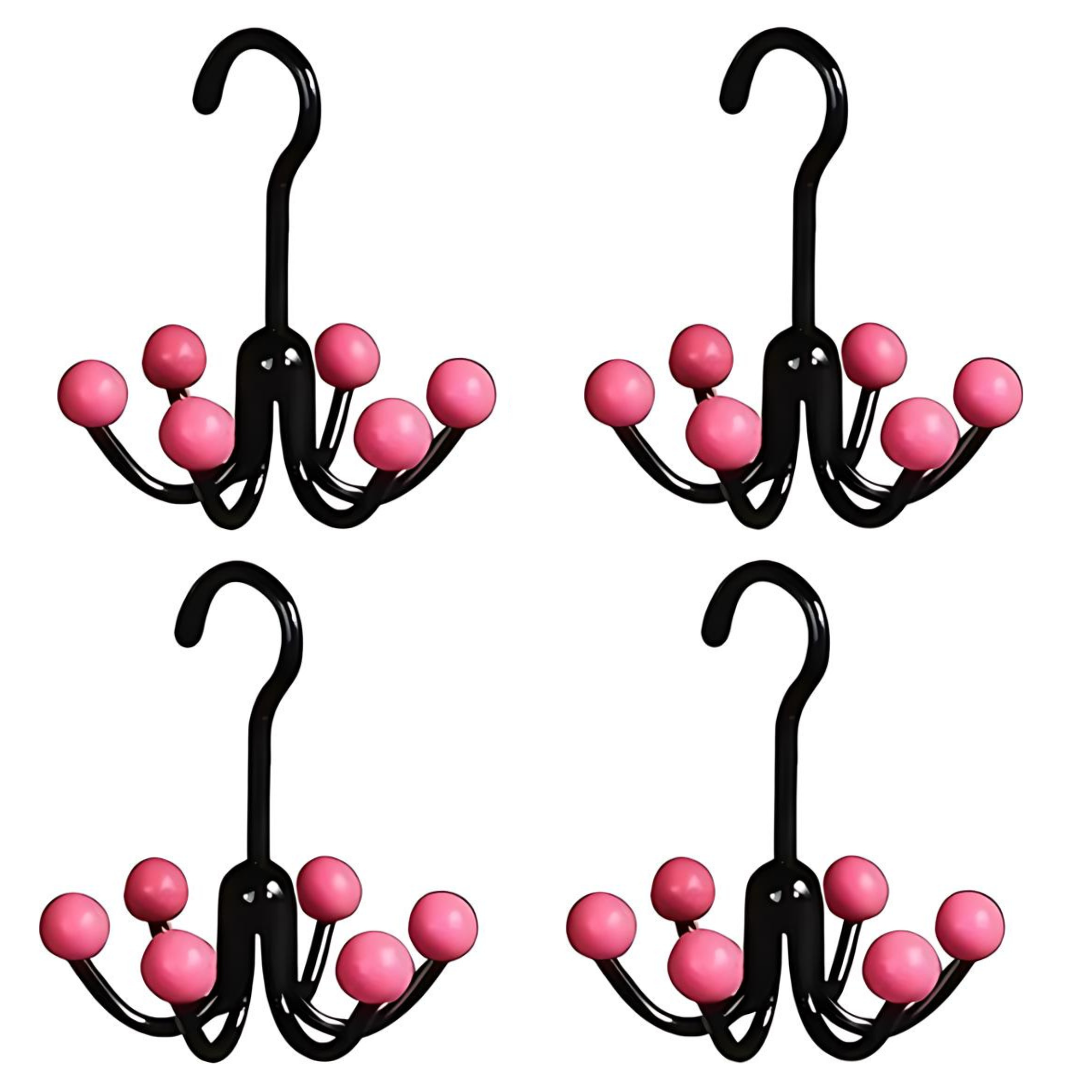 GlideHold® HangerHooks: 360° Draaibare 6-Klauw Haken Kastorganizer Hanger