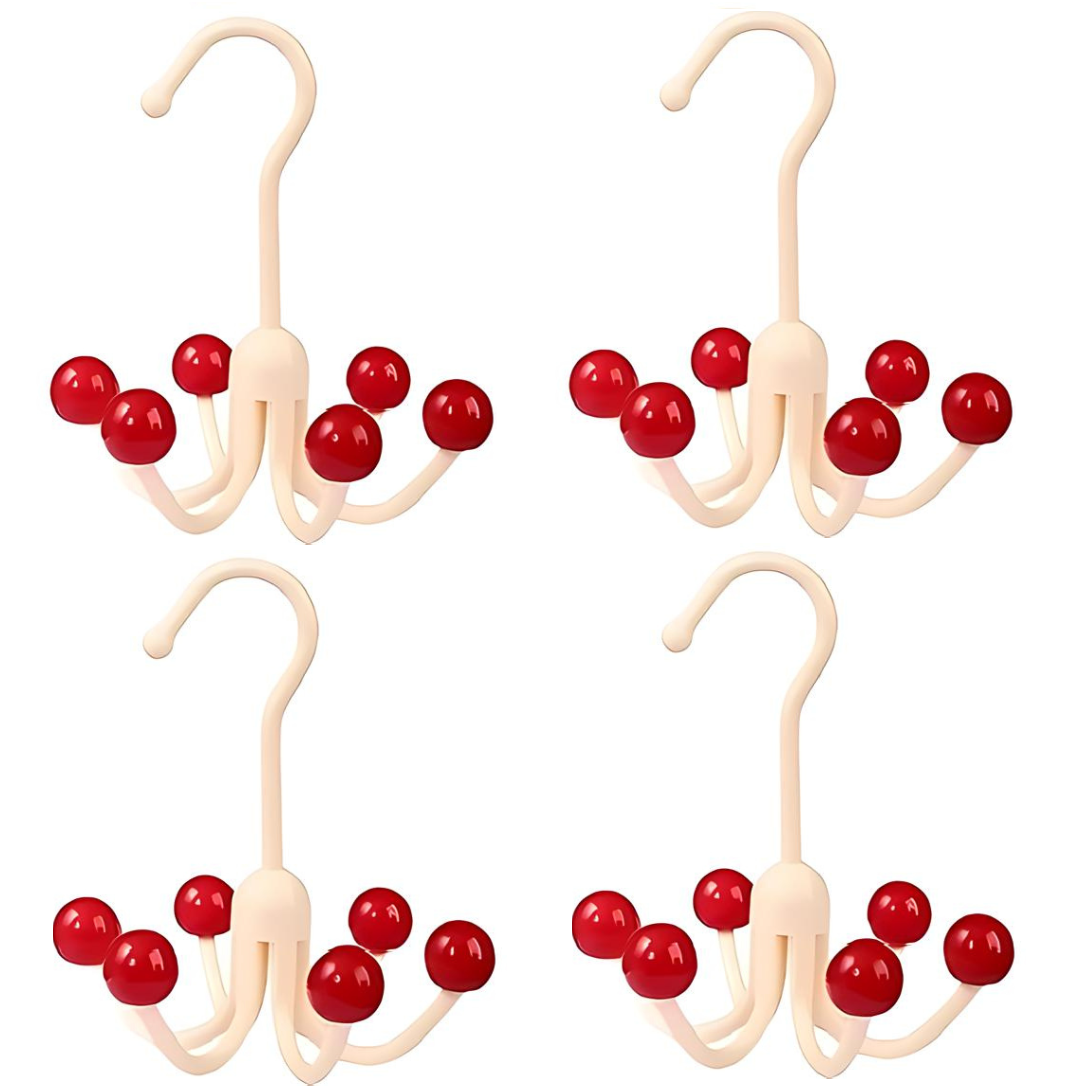 GlideHold® HangerHooks: 360° Draaibare 6-Klauw Haken Kastorganizer Hanger