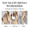 Icone™ OutfitSet: Jas, Tanktop En Broek Casual Outfit Set Voor Dames