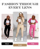 Icone™ OutfitSet: Jas, Tanktop En Broek Casual Outfit Set Voor Dames