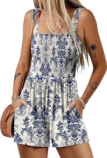 Icone™ SummerRomper: Dames Mouwloze Vierkante HalsZomerromper
