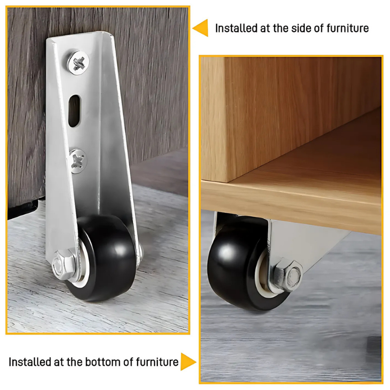 Globetrek° CasterWheels 4+4 GRATIS: Ruimtebesparende Zware Casterwielen