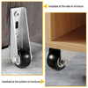 Globetrek° CasterWheels 4+4 GRATIS: Ruimtebesparende Zware Casterwielen