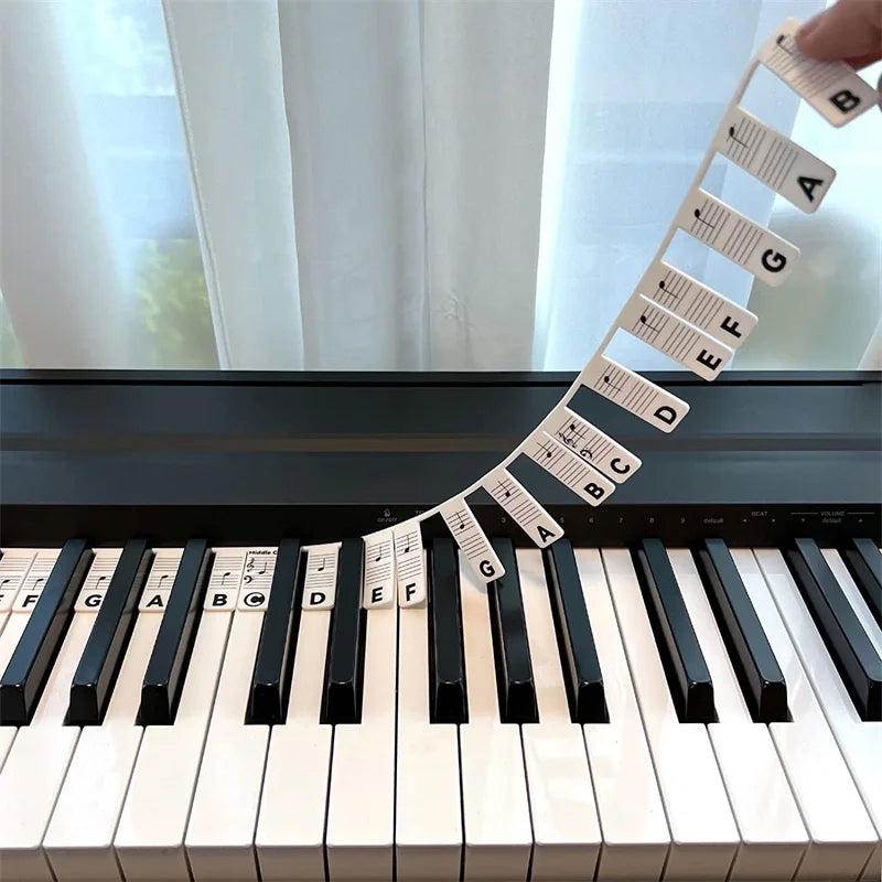 KeyboardLabel - Verwijderbaar Piano en Toetsenbord Siliconen Etiket