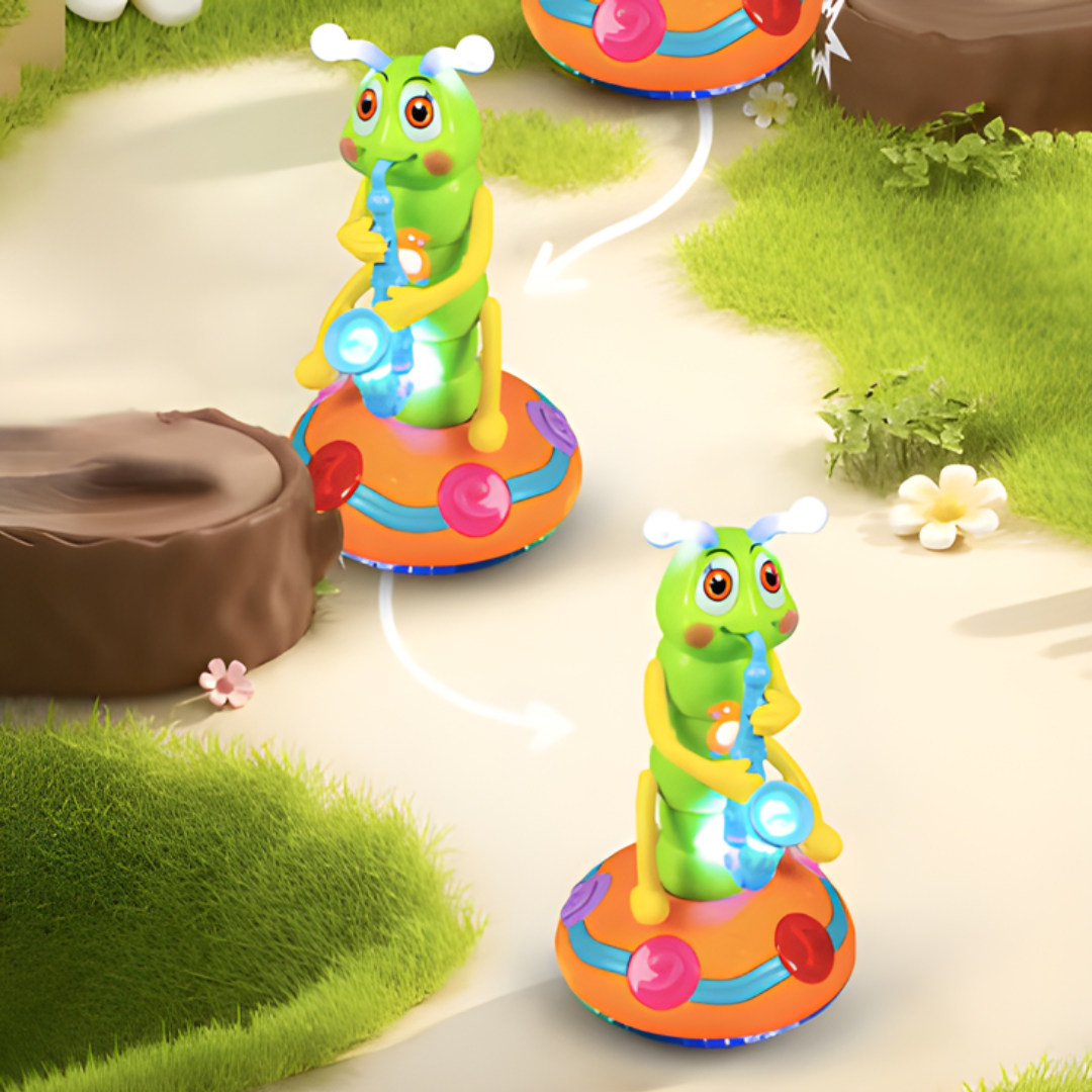 Kletshuts™ CaterpillarToy: Interactieve Lichten En Muziek Rups Kinderen Spelen Speelgoed