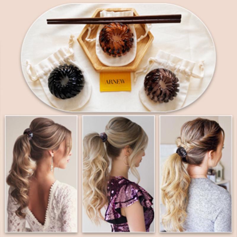 Rose® HairBun: Vrouwen Luie Haar Bun Houder