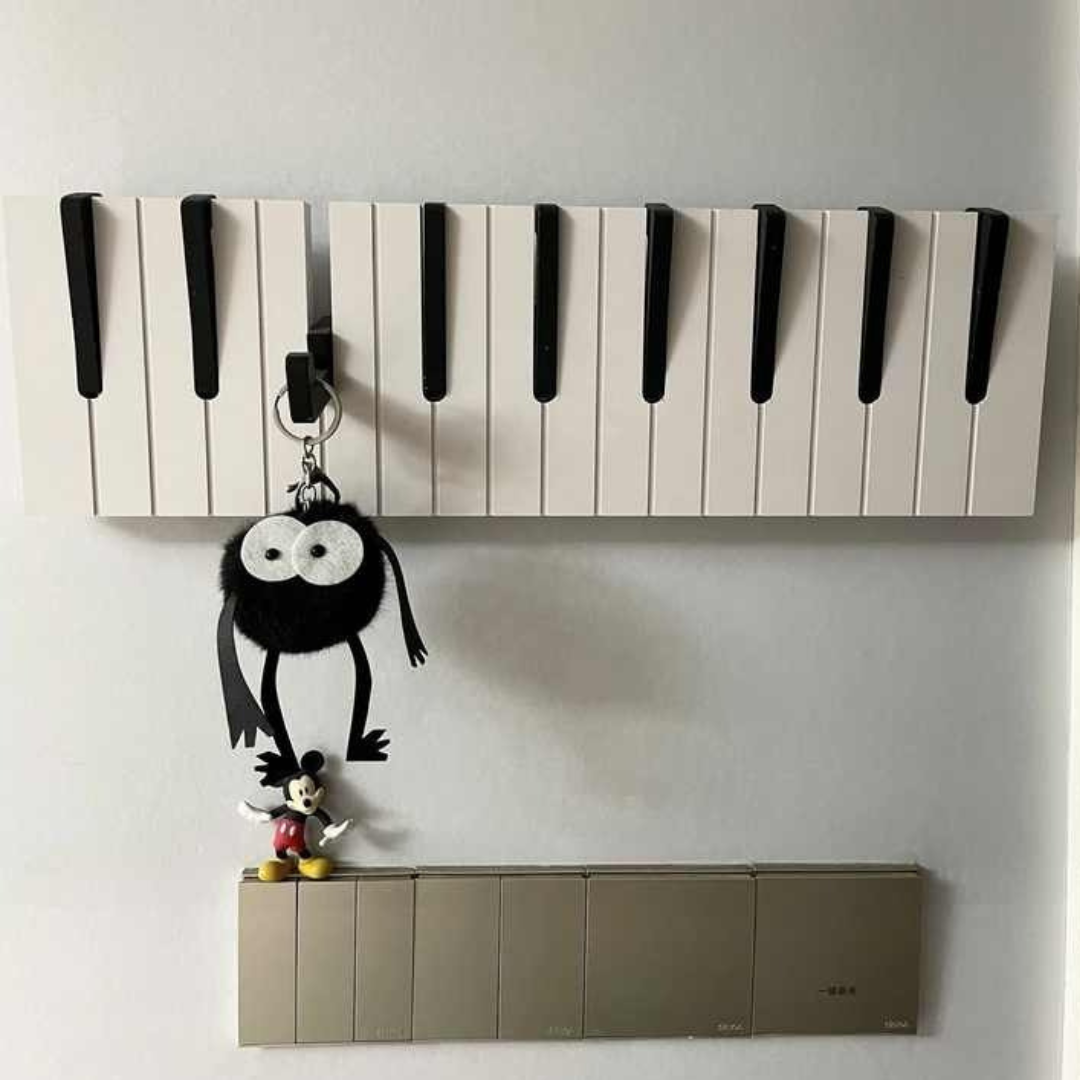 GlideHold® PianoRack: Pianotoetsen Houten Kapstok