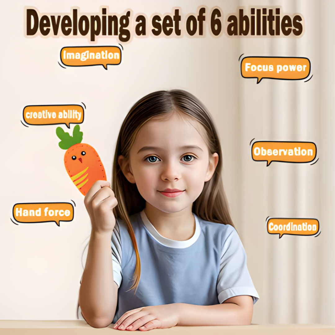 Kletshuts™ SewingCraft 1+1 GRATIS: DIY Dier Naaiset Kit Kinderen Creatief Knutselen Set