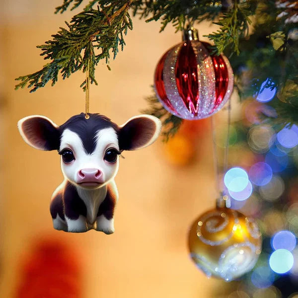 CowDecor - Cartoon Koe Kerst Boom Decoratie