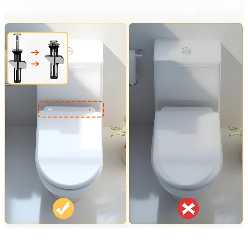 Globetrek° ToiletBolt 1+1 Set GRATIS: Zware Toiletbril Vergrendelingsbout En Schroevenset