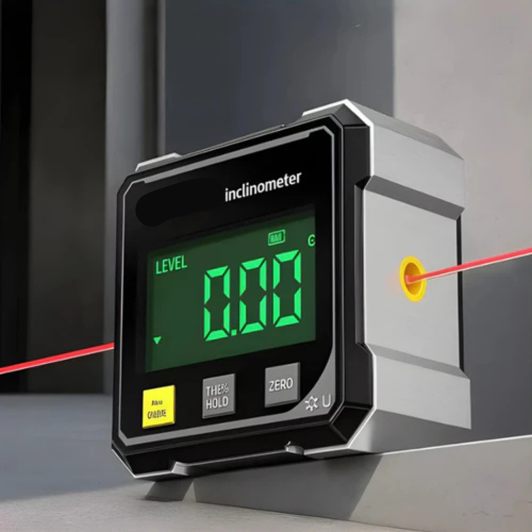 Globetrek° DigitalInclinometer: Digitaal Magnetisch Zijden Laser-Hellingsmeter
