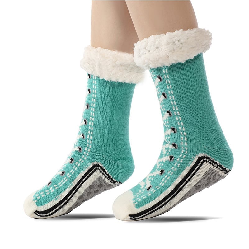 Happy™ HomeSocks: Pluizig Dik Winter Home Sokken