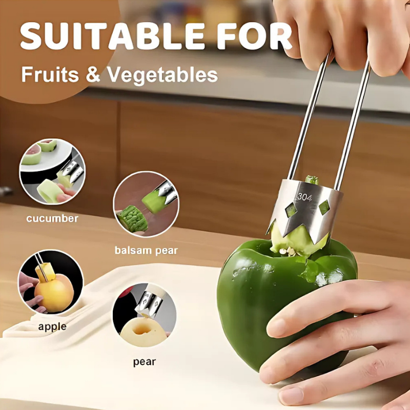 Globetrek° SeedRemover 1+1 GRATIS: Scherp Fruit En Groentezaad En Kernverwijderaar