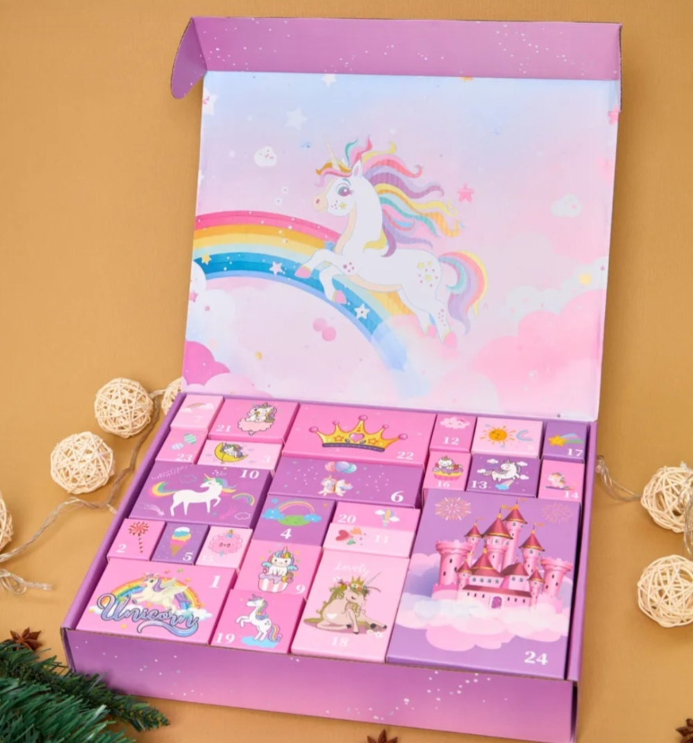 Kletshuts™ UnicornAdvent: Plezier Creatief Kerstmis Eenhoorn Advent Kalender