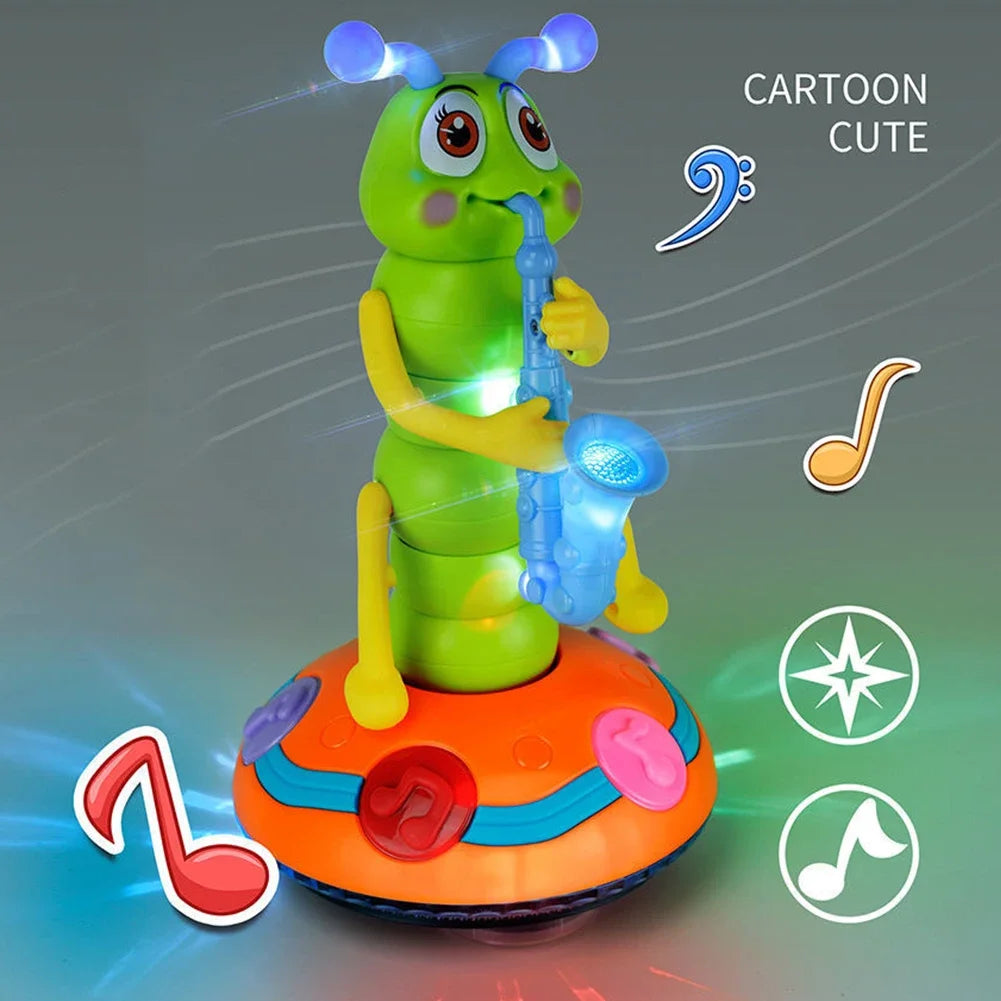 Kletshuts™ CaterpillarToy: Interactieve Lichten En Muziek Rups Kinderen Spelen Speelgoed