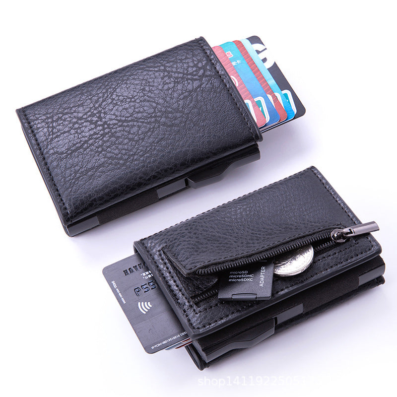 Icone™ CardHolder: Automatisch Dun  Pop-up Kaart Houder En Portemonnee