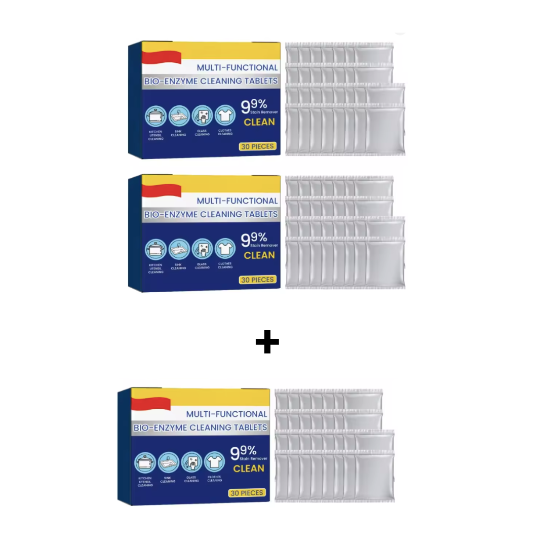 Cleaner Pro° TotalClean: Multi Actie Bio-Enzym Totaal Schoon Tabletten