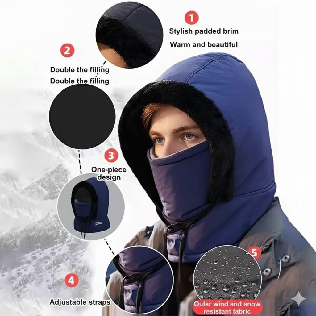 Icone™ WinterCover 1+1 GRATIS: Verstelbaar Warm Winddicht Winter Gezichtsbedekking Muts