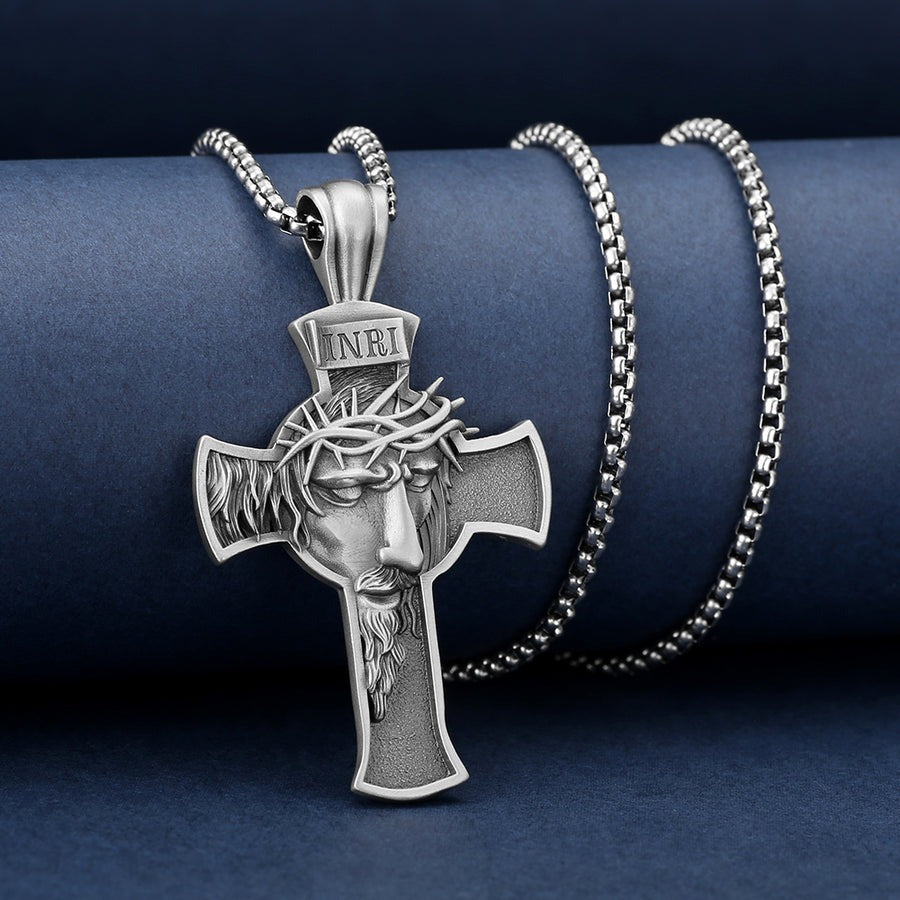 Jewelance™ CrossNecklace: INRI Christelijk Kruis Ketting