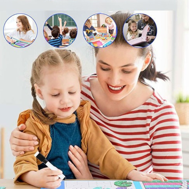 Kletshuts™ MathGame: Educatief Magnetisch Kinderen Wiskunde Puzzel Spel