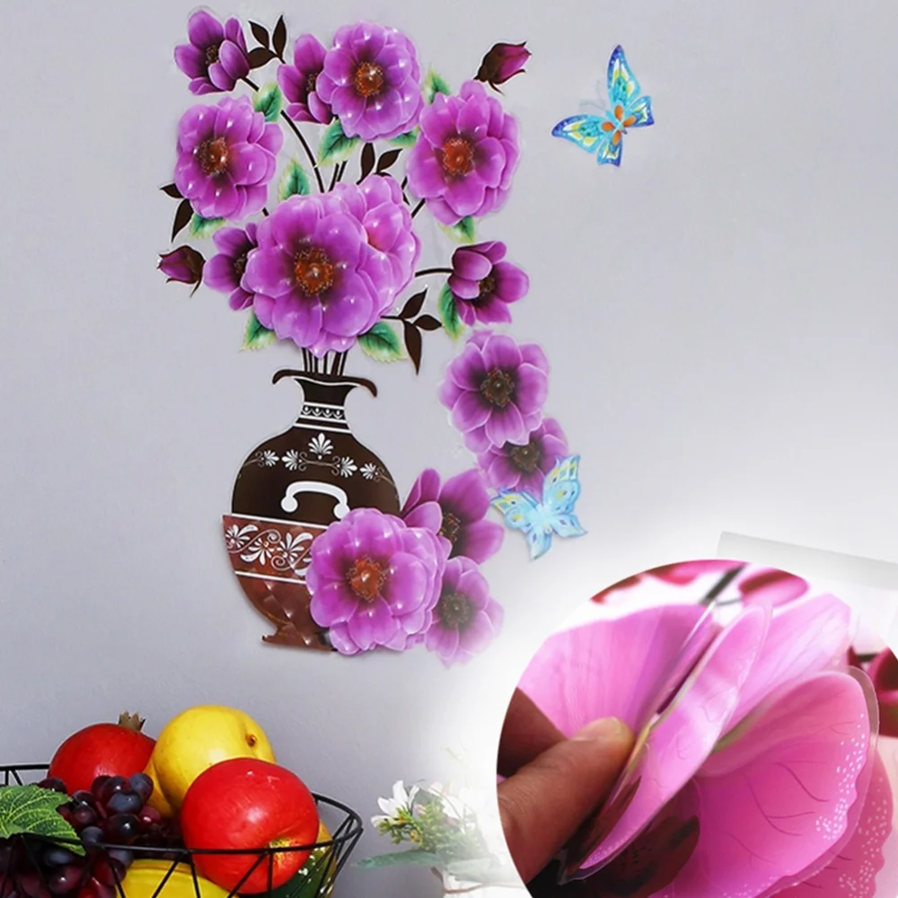 FloralSticker 2+2 GRATIS: Elegante Huis Decoratie Zelf Klevende Bloemen Stickers