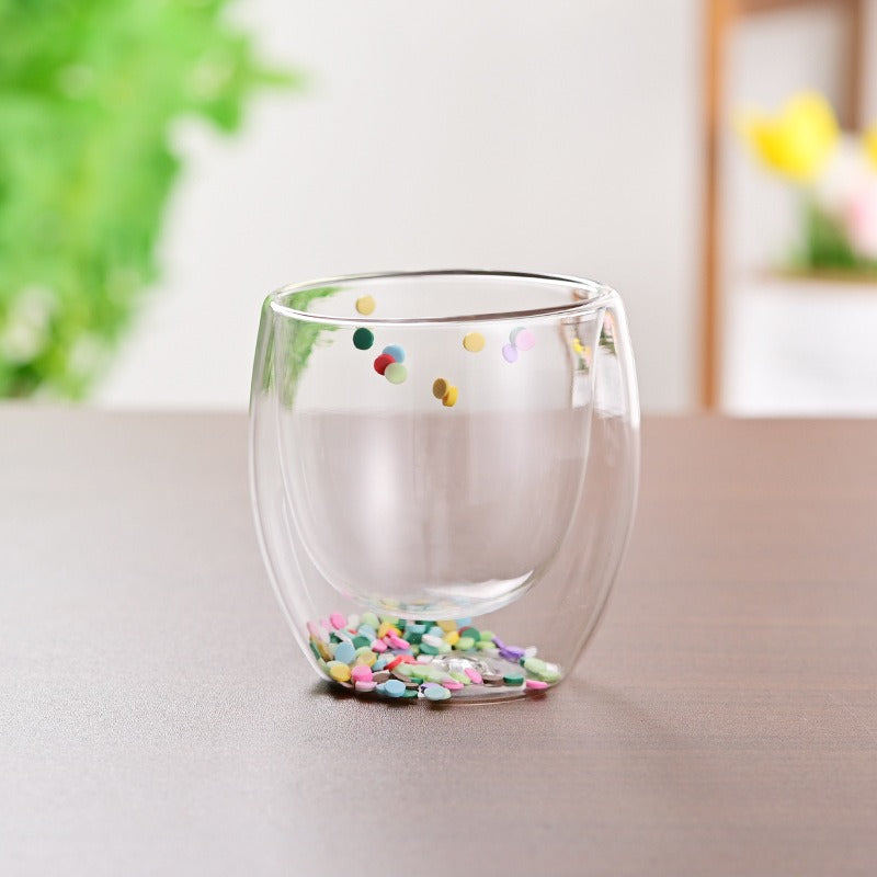 CrystalMug - Dubbel Gelaagd Creatief Glas Mokken