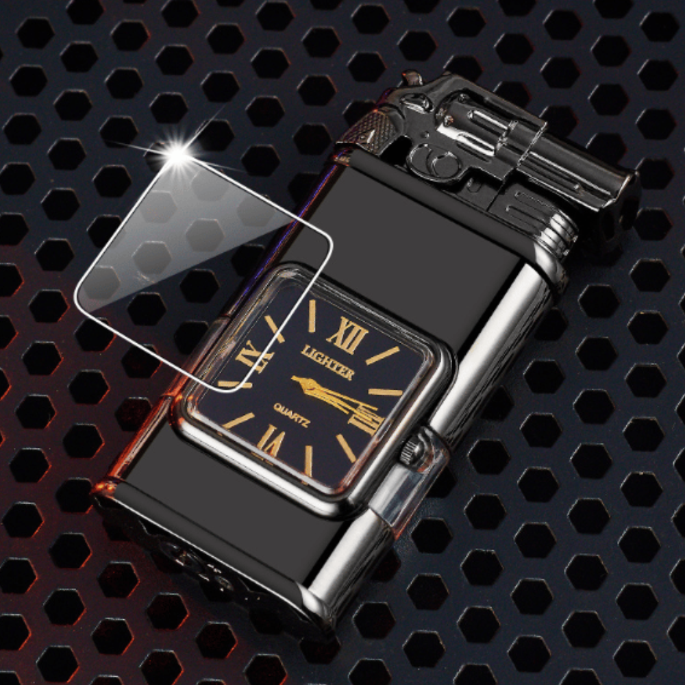 WatchLighter: Vintage Geïnspireerd Multifunctioneel Dubbel Vlam Horloge Aansteker