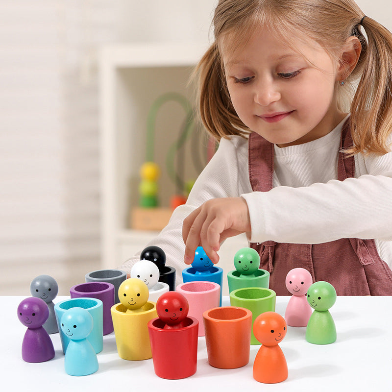 Kletshuts™ SortingCups: Educatief Kinderen Kleur Sorteren Bekers En Figuur Spel