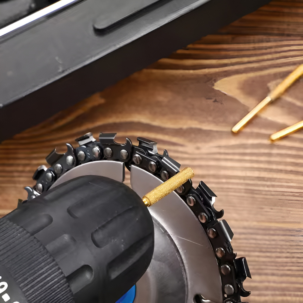 ChainsawSharpener 3+3 GRATIS: Professionele Kettingzaag Slijpen Koppen Kit