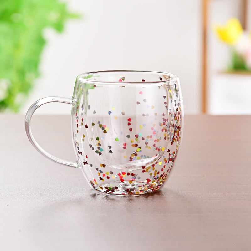 CrystalMug - Dubbel Gelaagd Creatief Glas Mokken