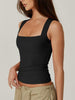 Icone™ TankTop 1+1 GRATIS: Dames Tanktop Met Vierkante Hals En Zonder Mouwen