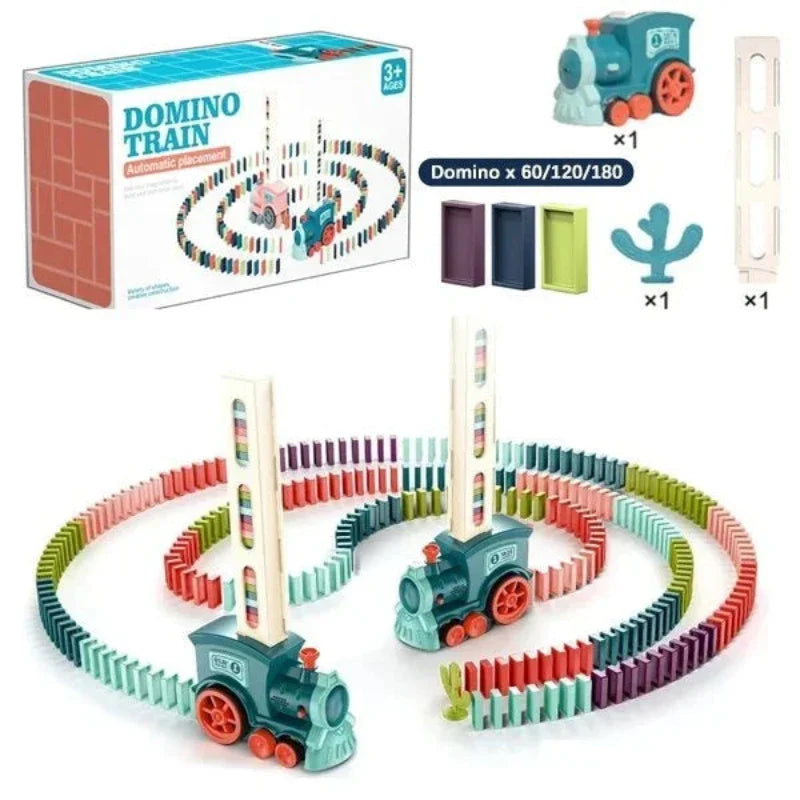 Kletshuts™ DominoTrain - Automatische Domino Leg Trein Set